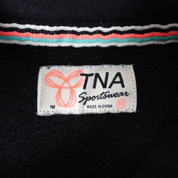 Aritzia TNA Hoodie Women's XS Embroidered Pullover Sweatshirt - Picture 3 of 9